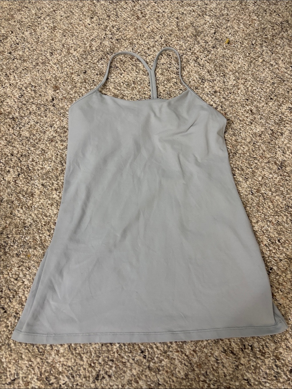 Lululemon Light Gray Racerback Tank